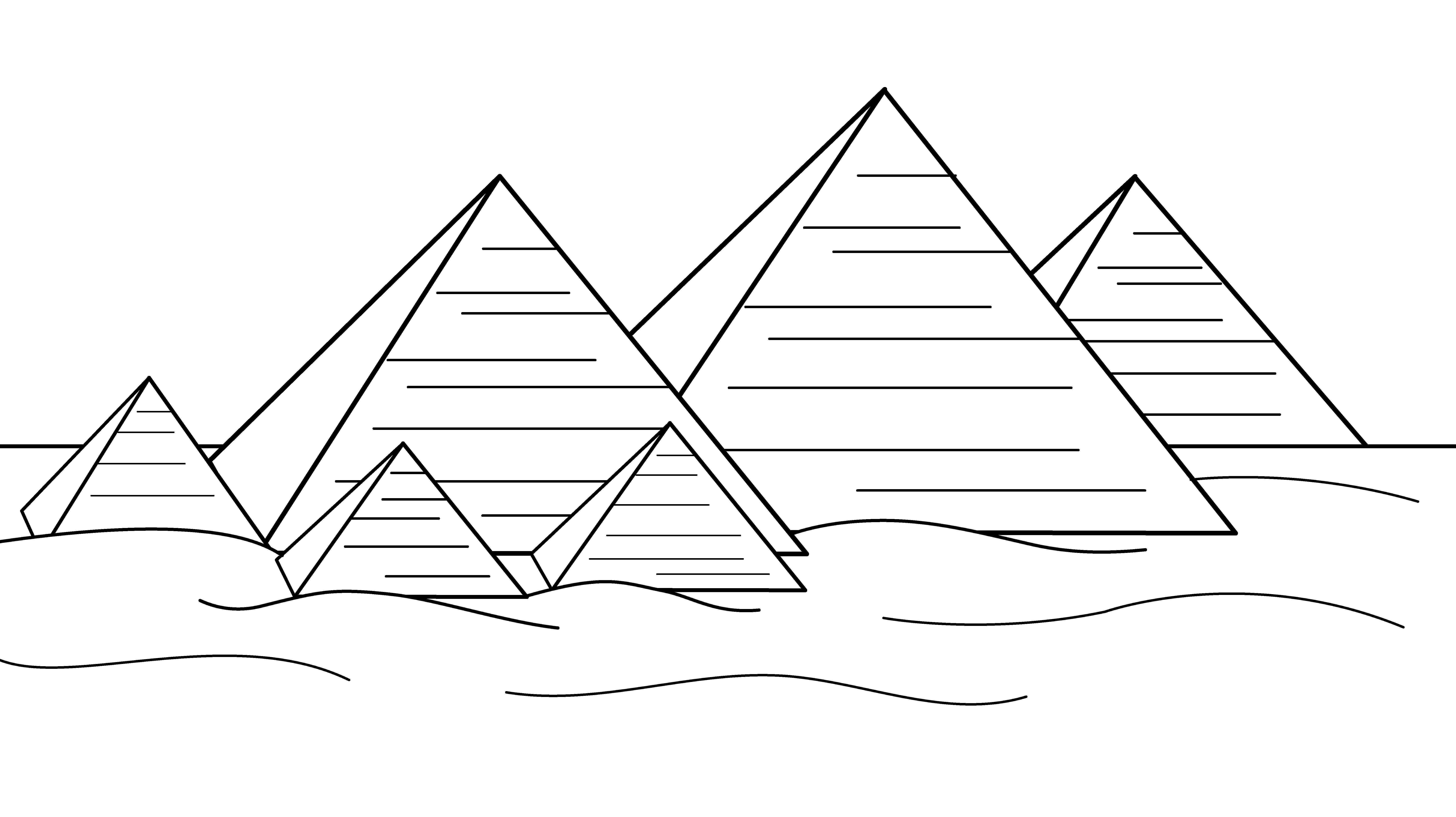 Coloriage Pyramide d'Egypte